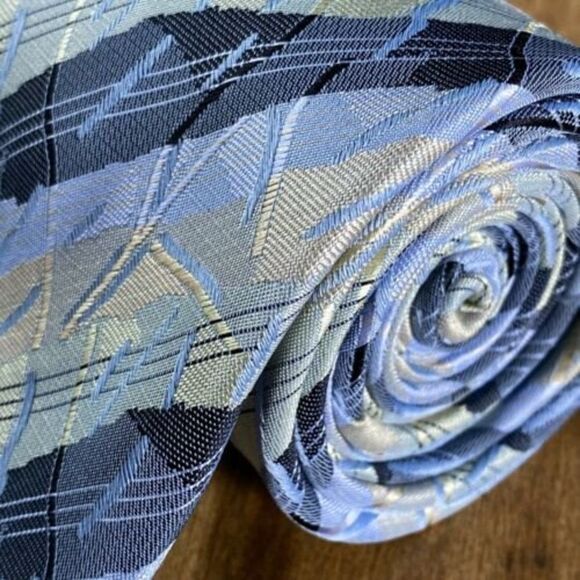 Ermenegildo Zegna Men’s 100% Silk Necktie Made In Italy Multicolor Tie 61” x 4” - Picture 2 of 6